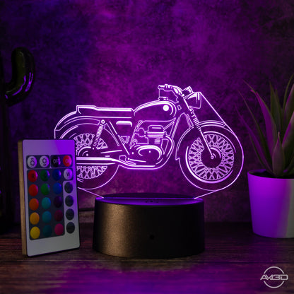 LED Tischlampe Motorrad Cafe Racer - das perfekte Geschenk für Fans von Cafe Racer!