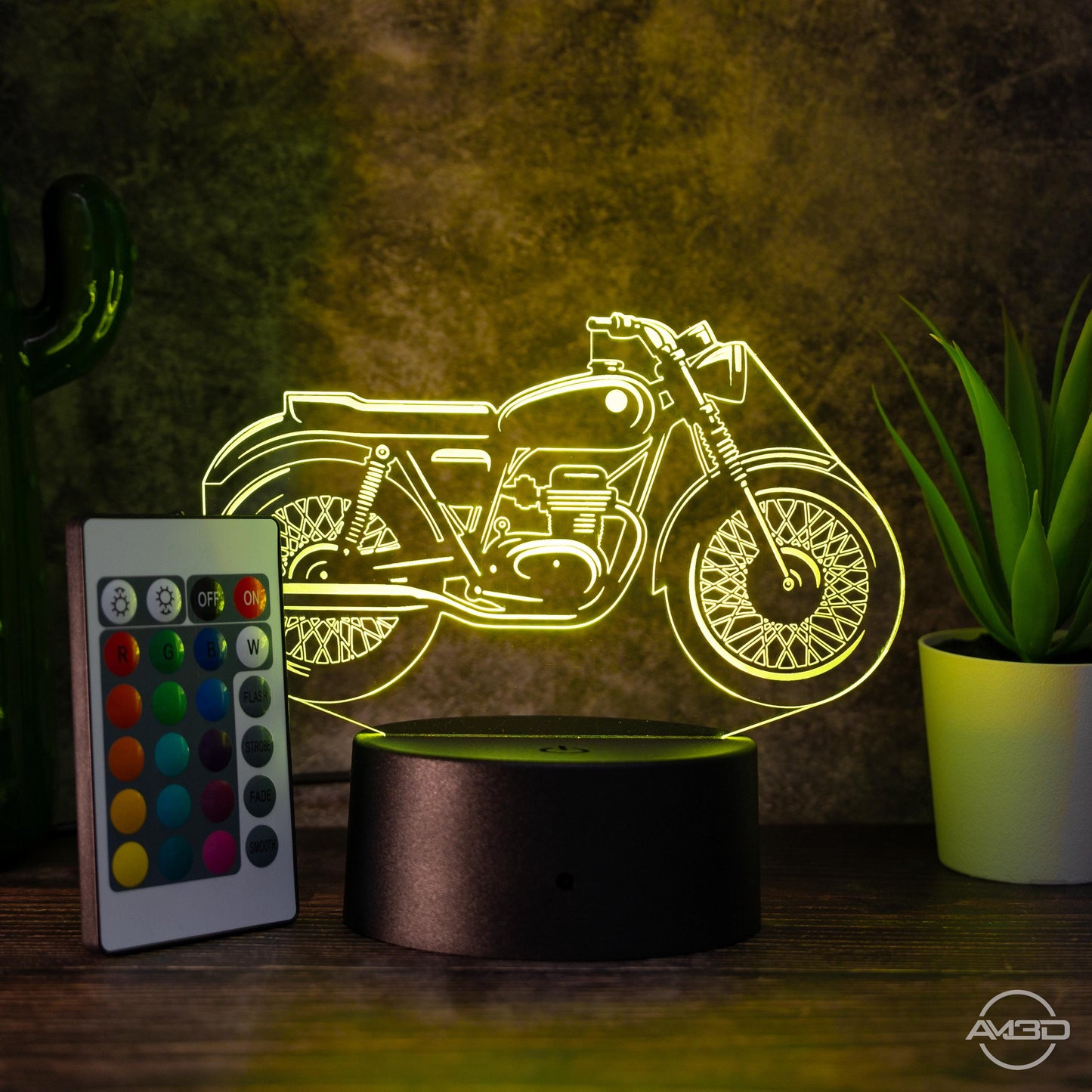 LED Tischlampe Motorrad Cafe Racer - das perfekte Geschenk für Fans von Cafe Racer!