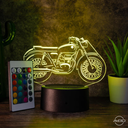 LED Tischlampe Motorrad Cafe Racer - das perfekte Geschenk für Fans von Cafe Racer!