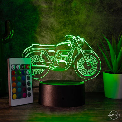 LED Tischlampe Motorrad Cafe Racer - das perfekte Geschenk für Fans von Cafe Racer!